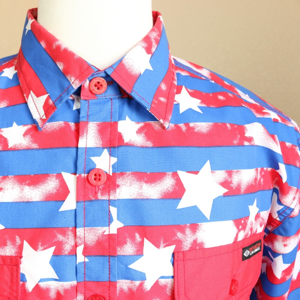 SOLD Patriotic Men's Short Sleeve Shirt Size XL